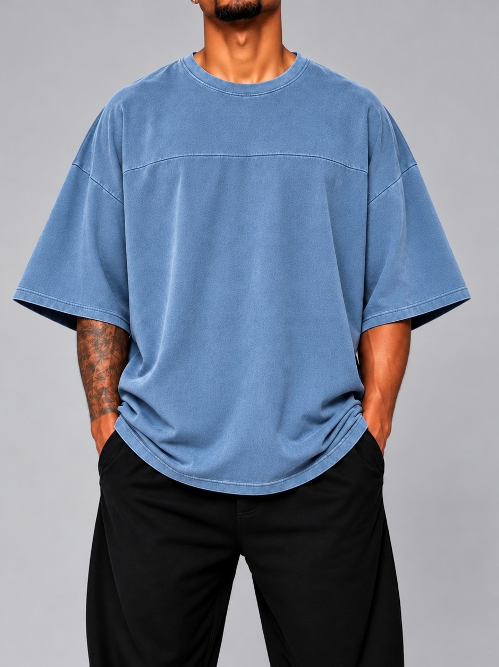 Yeezy x GAP Unreleased Yoke Tee – Stone Blue